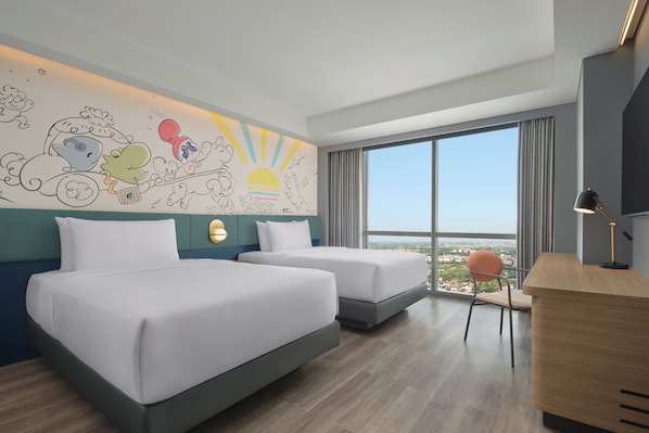 Gác Deluxe, 2 giường đơn, không hút thuốc | Két bảo mật tại phòng, bàn, khu vực làm việc phù hợp cho laptop