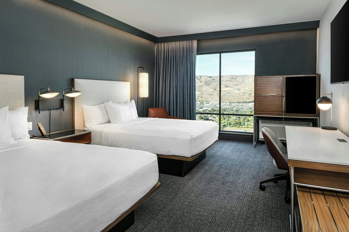 Habitació, 2 llits de matrimoni, no fumadors, vistes al riu