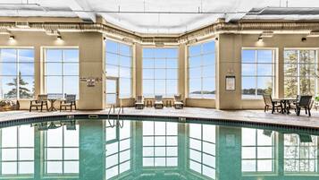 Indoor pool, a heated pool