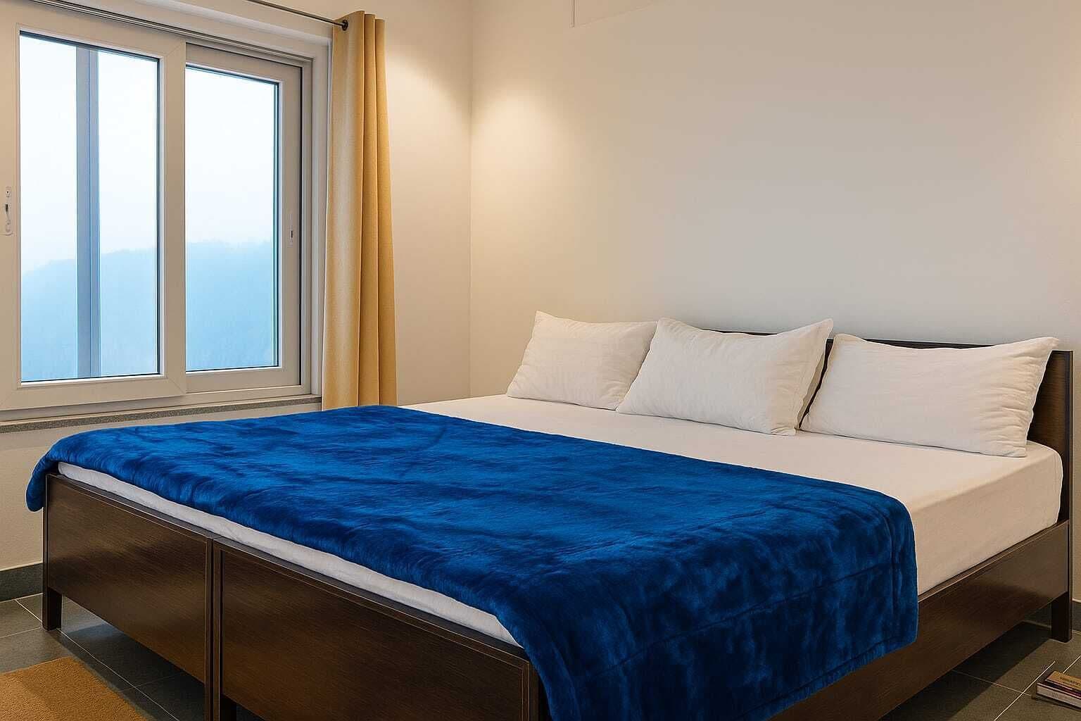 Vila Premium, pemandangan lembah | Seprai premium, busa memori, meja kerja, dan ruang kerja ramah laptop