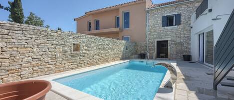 Luxury Villa, Multiple Bedrooms, 2 Bathrooms (Villa Galant with Pool and Sauna) | Pool | Seasonal outdoor pool, a heated pool