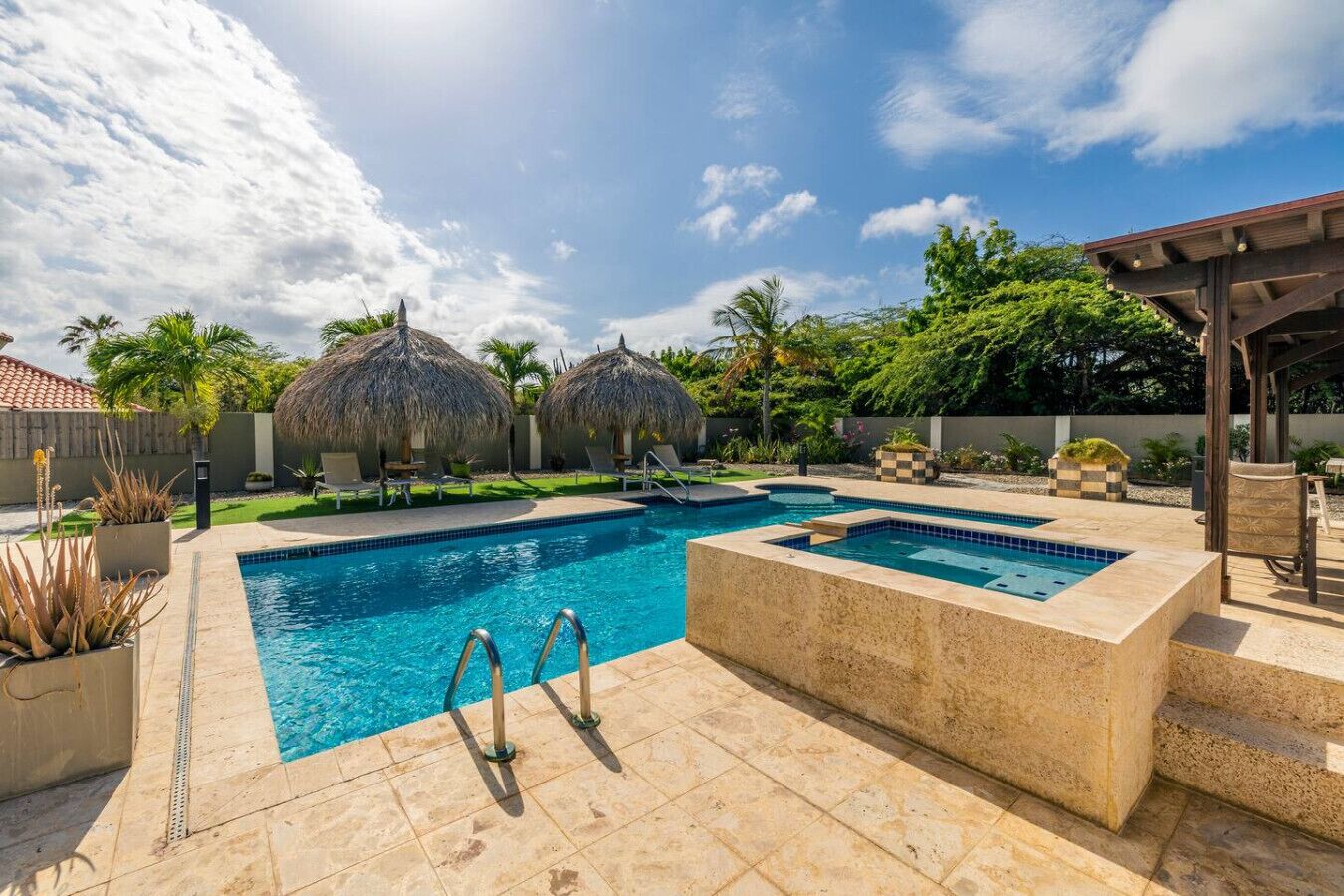 A heated pool
