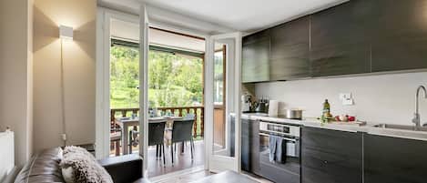 Appartement Standard, plusieurs chambres, cÎté montagne (Boutique Apartment Limone Ski In Ski) | Coin séjour