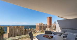 Departamento Deluxe, vista a la playa | Vista del balcón