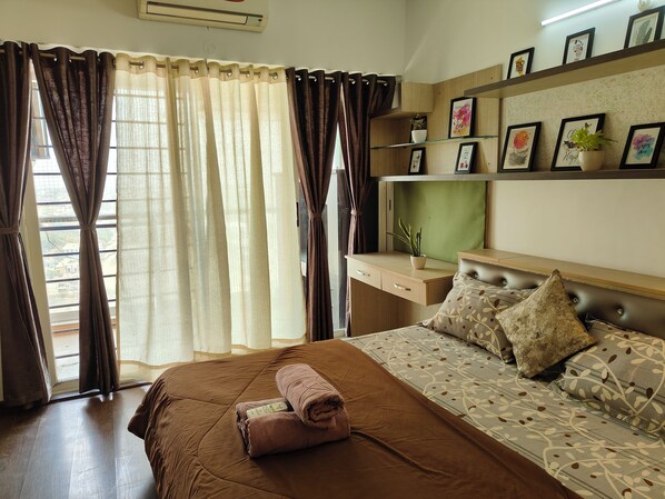 3 bedrooms, WiFi, bed sheets - Marvelous 3-bedroom apartment with AC in Indore (Indore)