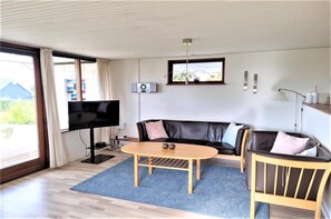 TV, DVD player, stereo