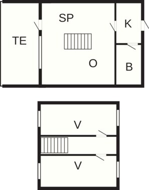 Classic-talo, 2 makuuhuonetta | Pohjapiirros