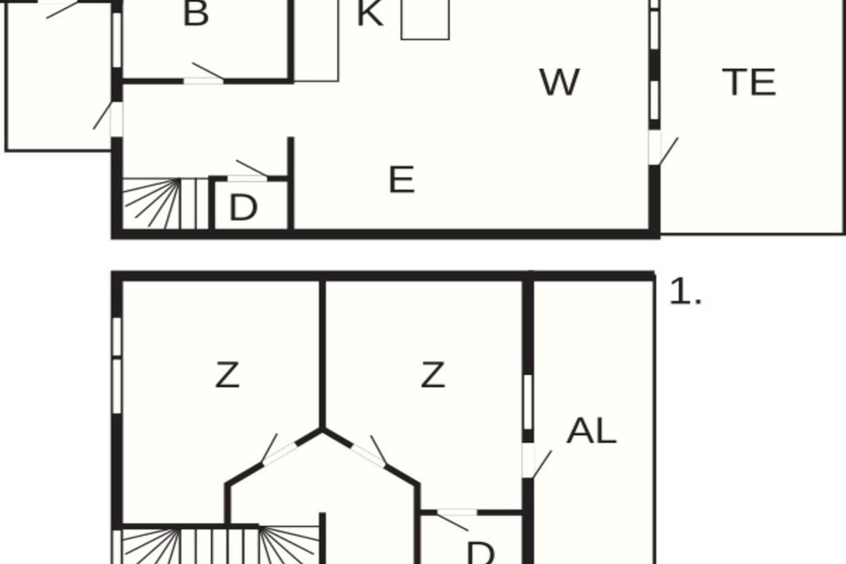 Deluxe-hus - 3 soveværelser | Plantegning