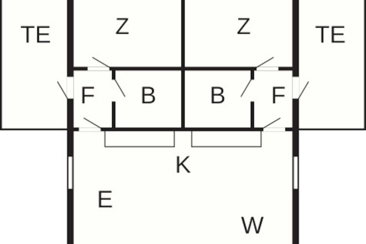 Maison Classique, 2 chambres | Plan d’étage