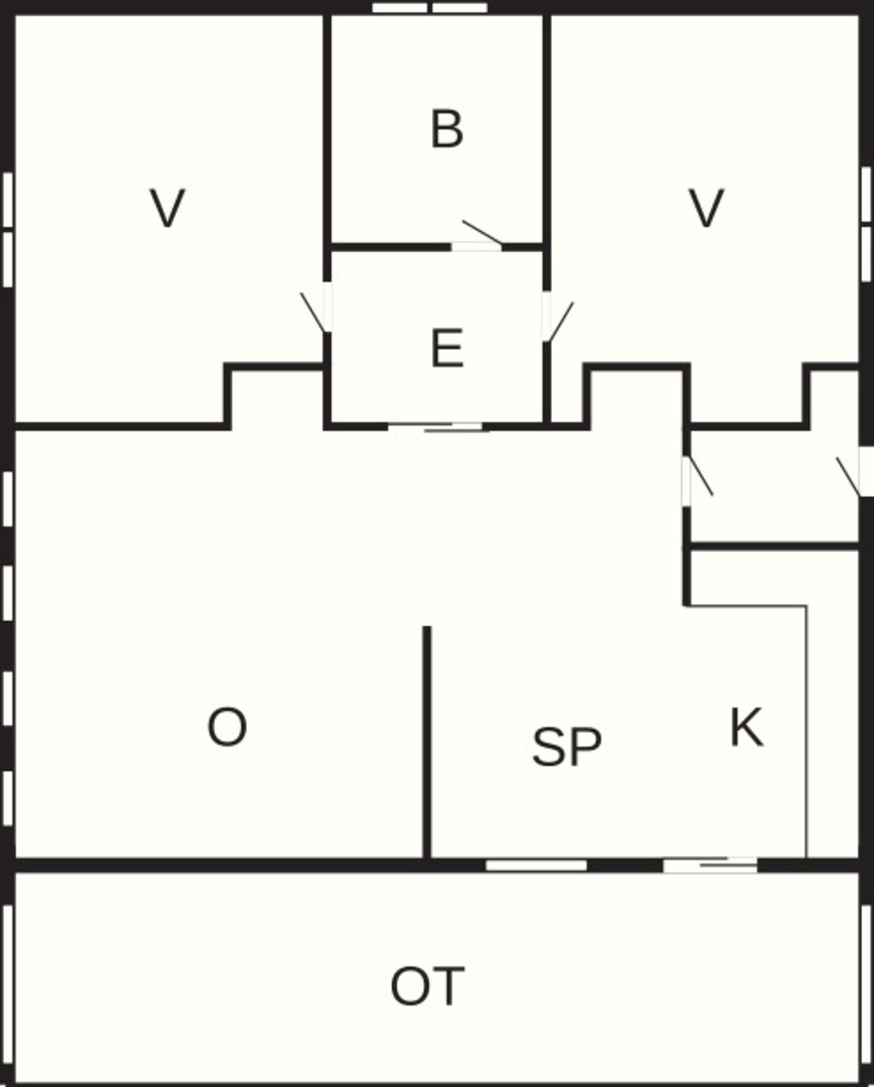 Nhà tiện nghi đơn giản, 2 phòng ngủ | Sơ đồ bố cục