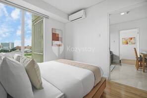 Apartment, 2 Bedrooms, City View | Laptop workspace, iron/ironing board, free WiFi - Swara by Kozystay - Paskal (Bandung)