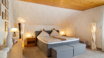 2 slaapkamers, een strijkplank/strijkijzer, gratis wifi, beddengoed