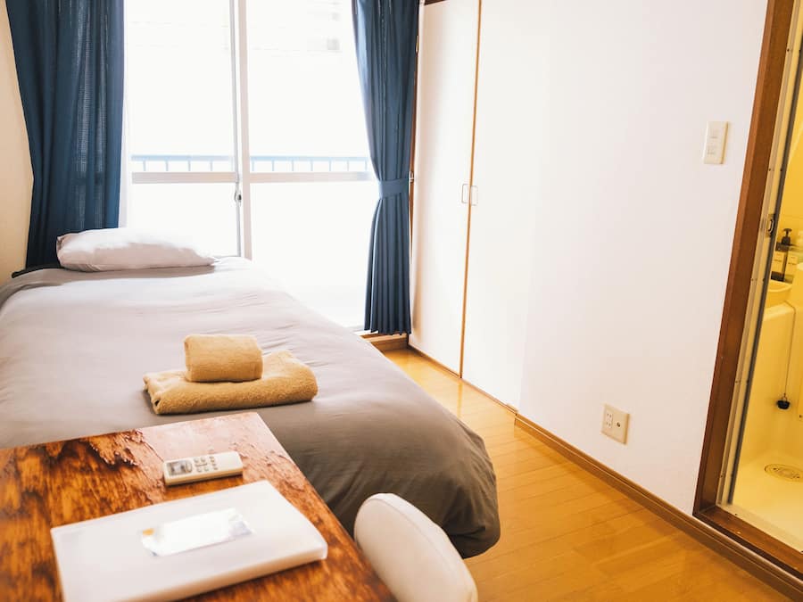 Individually decorated, individually furnished, desk, laptop workspace