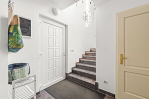 House, Private Pool | Living area | 15-inch flat-screen TV with satellite channels - Holiday House with Pool Villa Seabird (Porec)