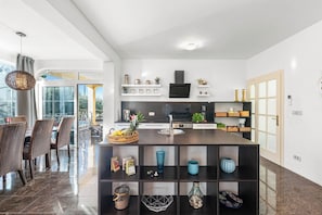 House, Private Pool | Private kitchen | Coffee/tea maker, electric kettle, toaster, freezer - Holiday House with Pool Villa Seabird (Porec)