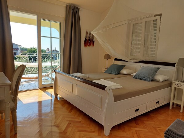 Iron/ironing board, free cots/infant beds, free WiFi, bed sheets