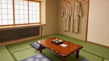 Japanese-style room (8 tatami mats) (Reservations available for 4 or more guests) Non Smoking | Dining