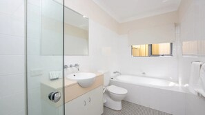 Shower, toilet paper