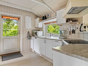 Fridge, microwave, dishwasher, highchair