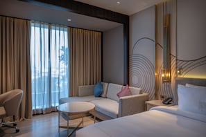 Premium Room, City View | 1 bedroom, in-room safe, desk, laptop workspace