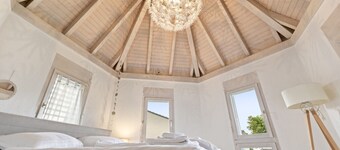 Bright architect-designed villa with private garden