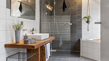Hair dryer, towels