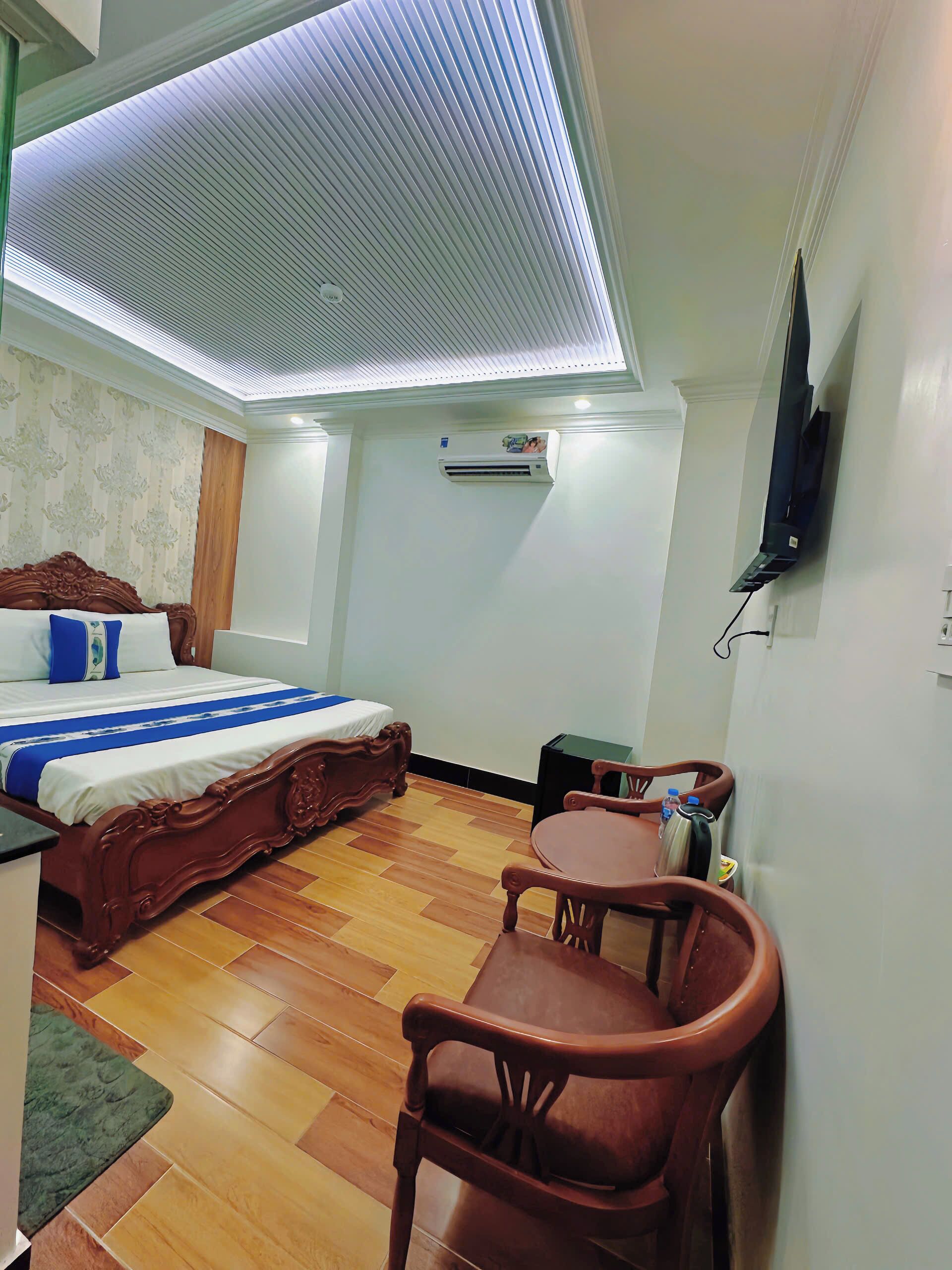 Quarto casal standard, 1 cama Queen | Roupas de cama de algodão egípcio, roupas de cama premium, frigobar