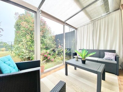Family Home for 6 with Garden & Veranda, Peaceful near Quimper