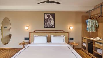 Ropa de cama de alta calidad y minibar