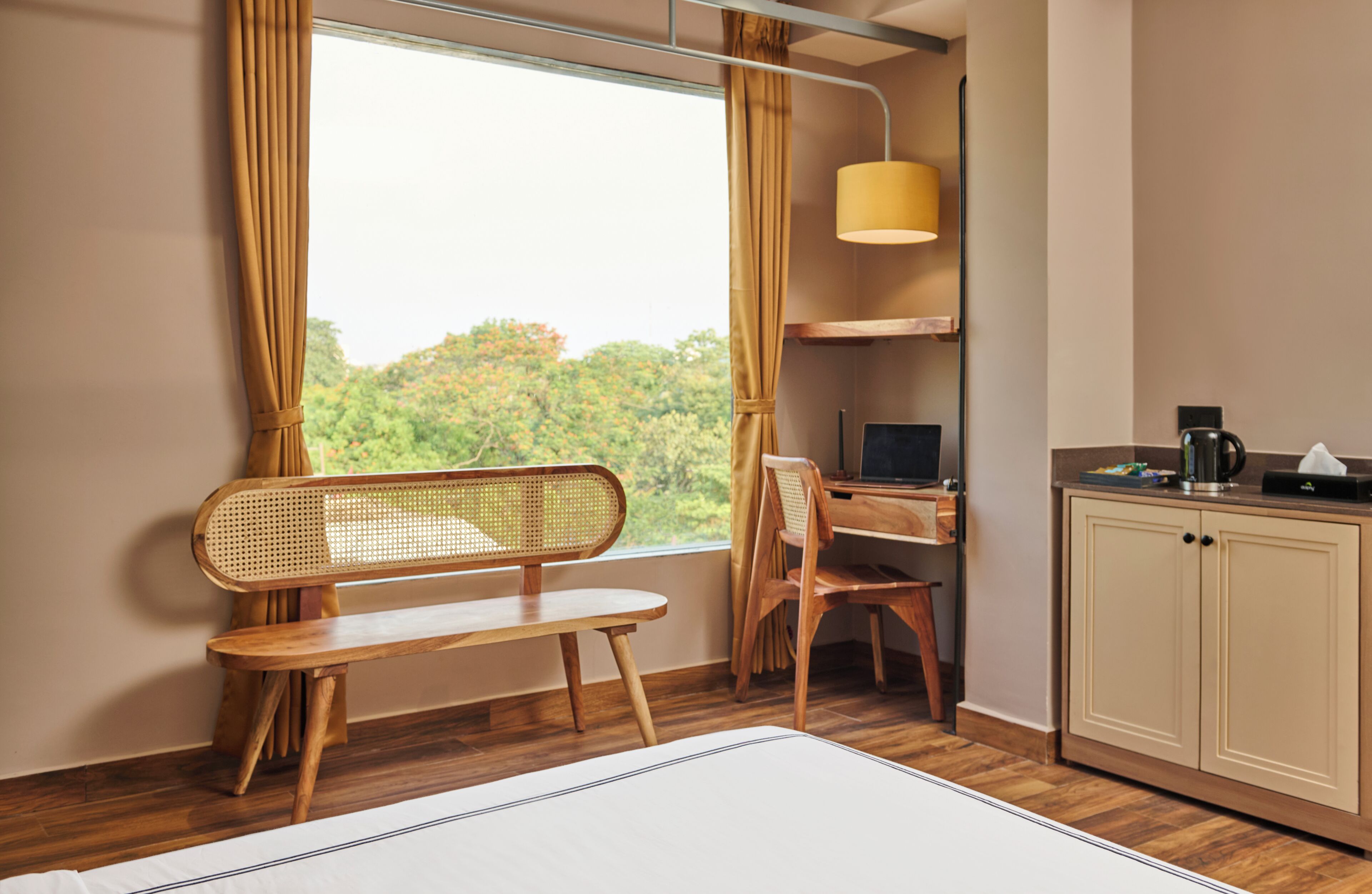Premium bedding, minibar, in-room safe, desk