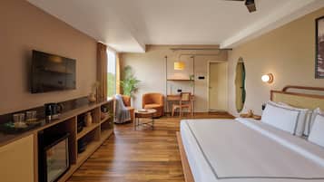 Ropa de cama de alta calidad y minibar