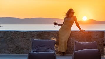 Villa, 2 habitaciones, piscina privada, vistas al mar | Vistas desde la habitación