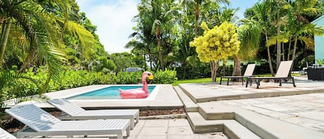 A heated pool