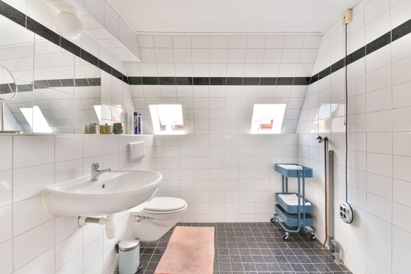 Dusche, Handtücher, Toilettenpapier