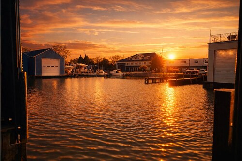 Waterfront Boathouse Getaway 5 Min. Cedar Point!