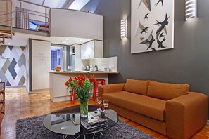 Loft, 1 kamar tidur | Kamar mandi | Pengering rambut, handuk,  dan tisu toilet