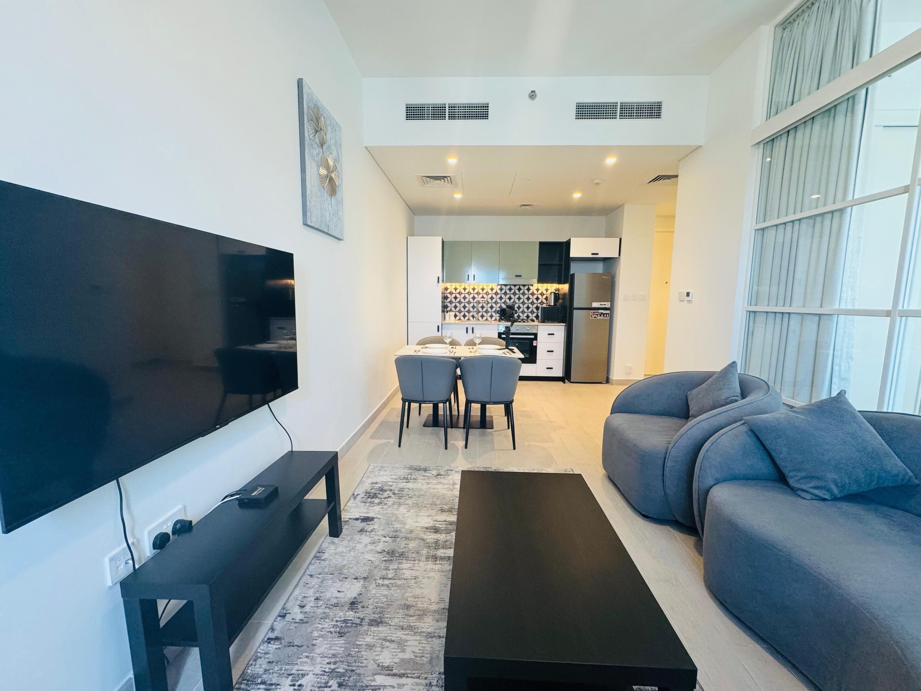 Apartment, Balkon, Stadtblick | Wohnbereich