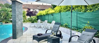 Apartment in villa with exclusive access to pool, whirlpool and jacuzzi