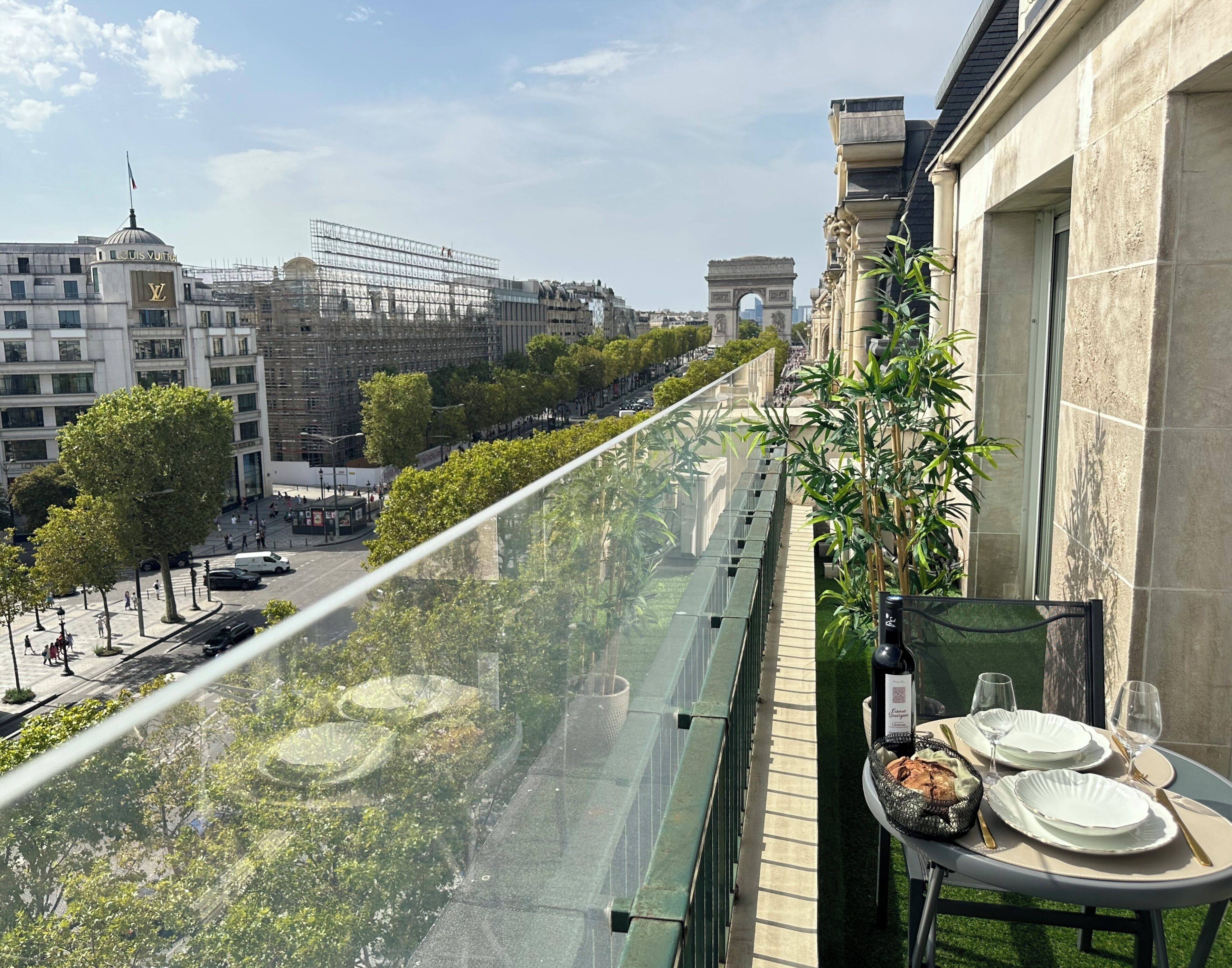Studio Deluxe, vue ville | Vue depuis le balcon