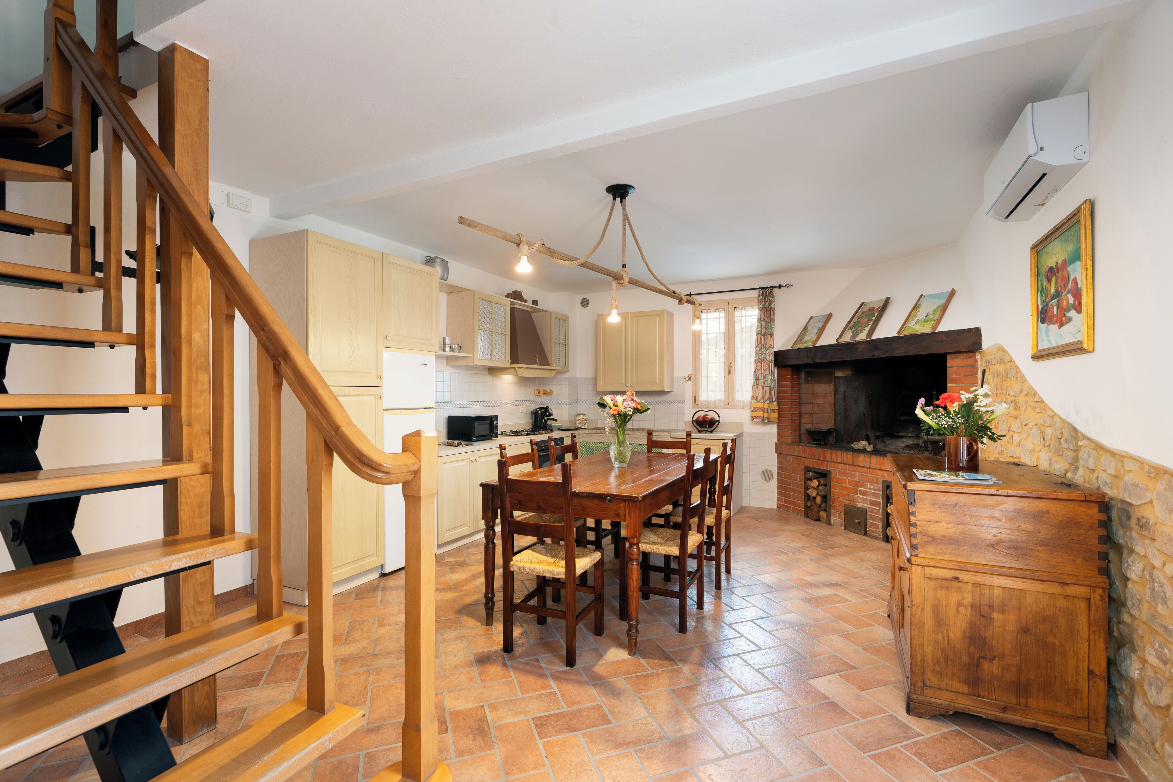 Villa, Patio, Hill View | Private kitchen | Fridge, microwave, oven, stovetop