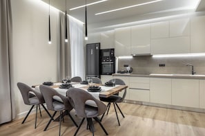 Deluxe Apartment, 2 Bedrooms, City View | Living area