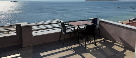 Luxury Quadruple Room, Sea View | Terrace/patio
