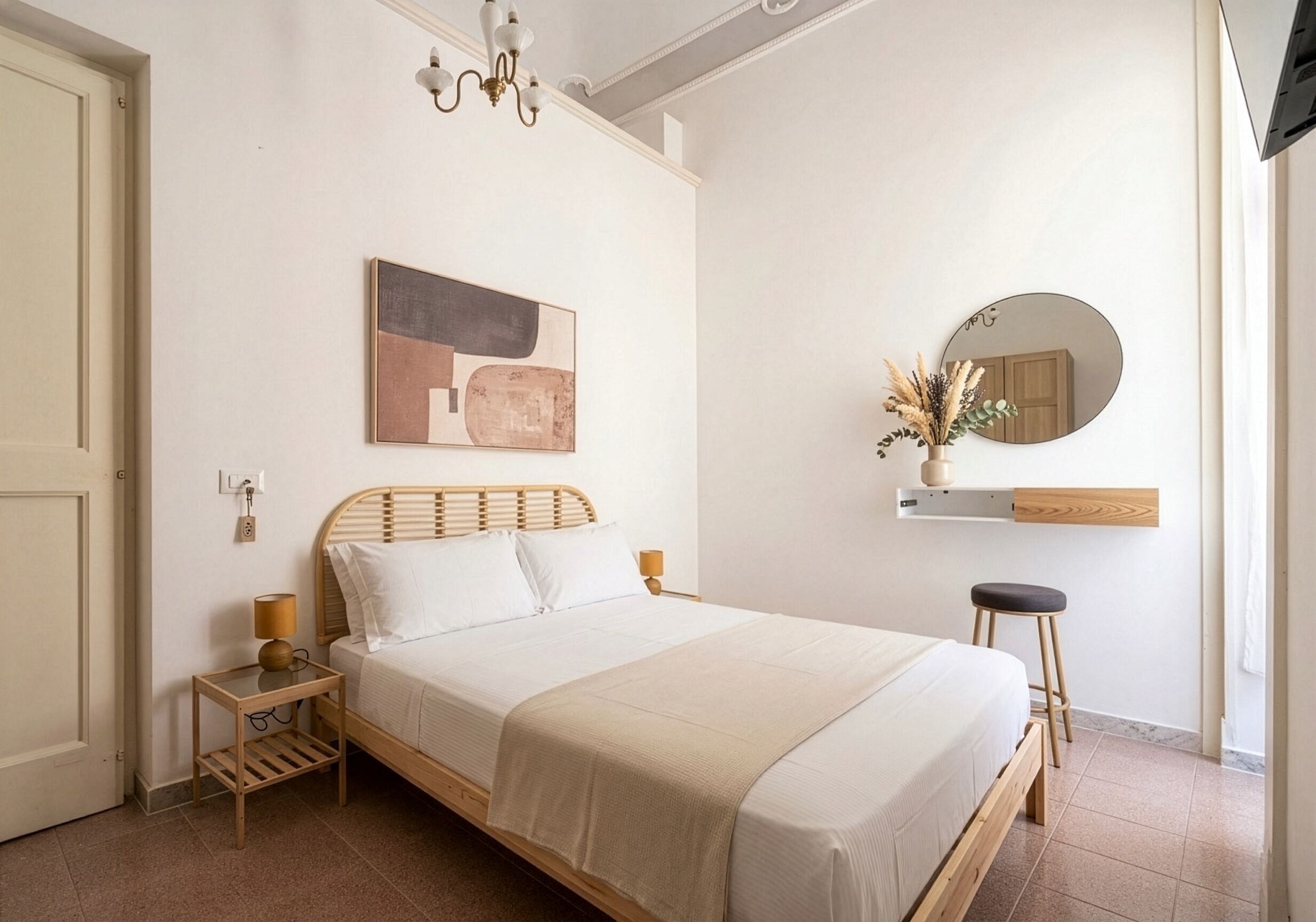 Kamar Double Klasik, 1 Tempat Tidur Queen, pemandangan laut terbatas | Wi-Fi gratis dan seprai linen