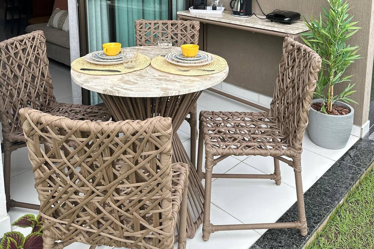 Familiestudio, 1 soverom, lanai, hageutsikt | Balkong