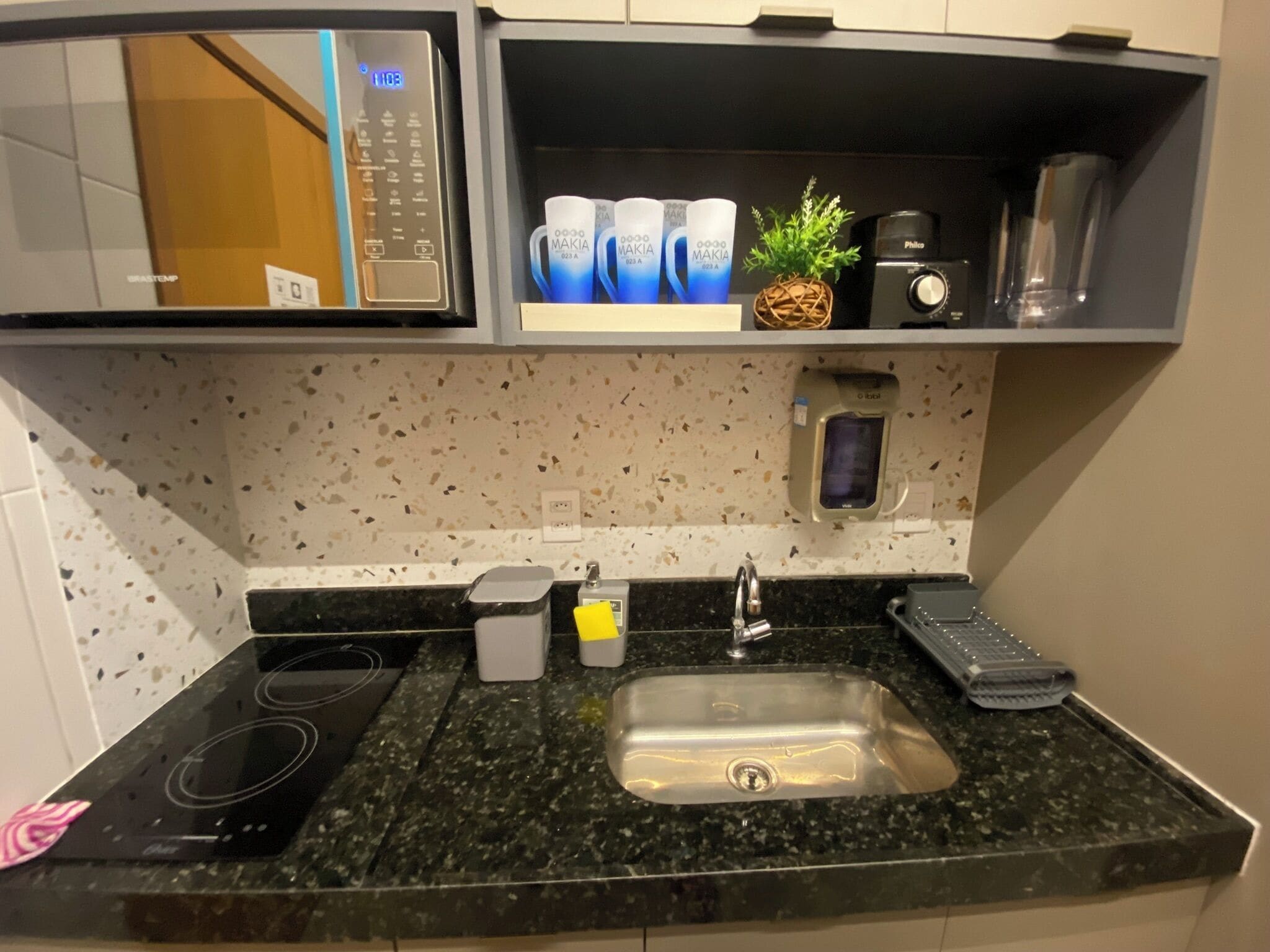 Ground Floor Flat with Balcony and Pool View (B023A) | Microwave