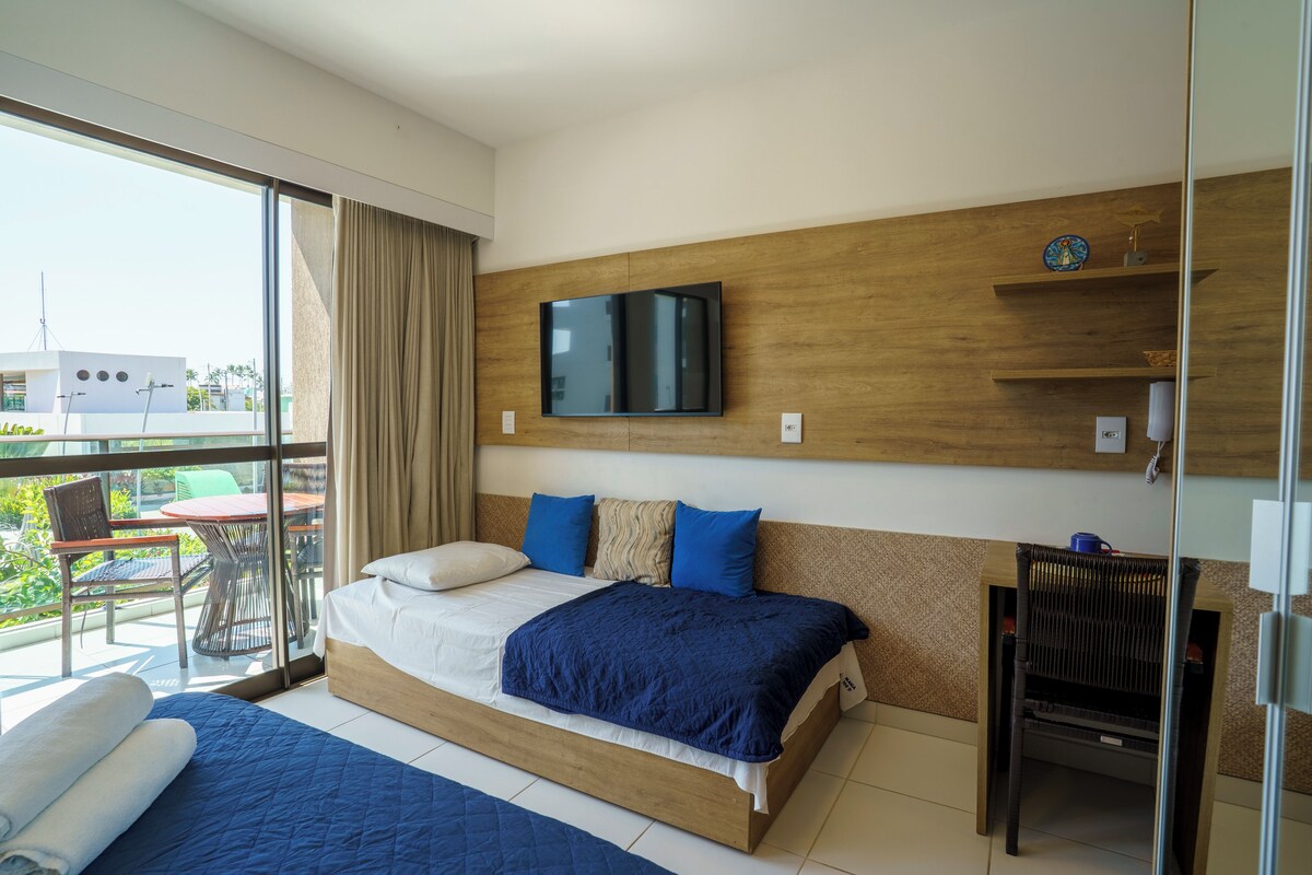 Standard Studio, Lanai, Pool View | Laptop workspace, blackout drapes, soundproofing, WiFi (free)