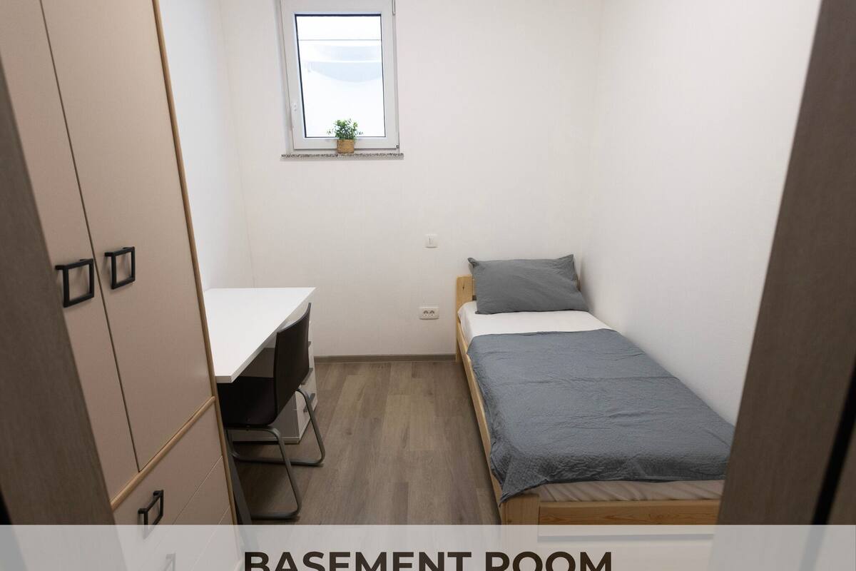 Chambre Simple Ăconomique, 1 lit une place, non-fumeur, salle de bains commune