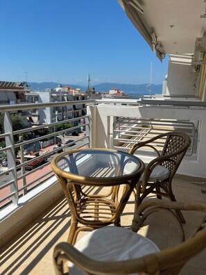 Dobbeltrom – panorama, balkong, sjøutsikt | Terrasse/patio