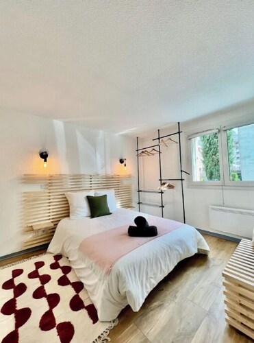 Ile Verte, calme, terrasse et parking privé