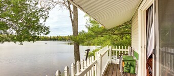 Lakefront Group Getaway w/ Dock in Baldwin!